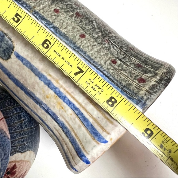 ITALICA ARS 2-piece Vintage MID CENTURY MODIGLIANI POTTERY 8.5” Peasant Women - Picture 8 of 13